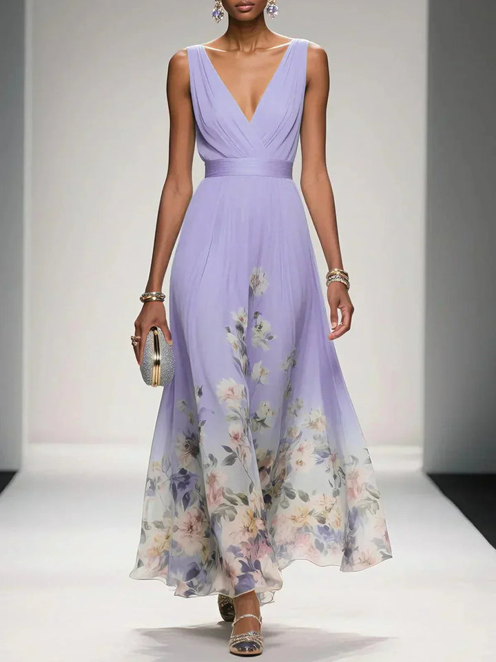 Abito Sposa Stampa Floreale Linea Romantica Dettaglio Botanico