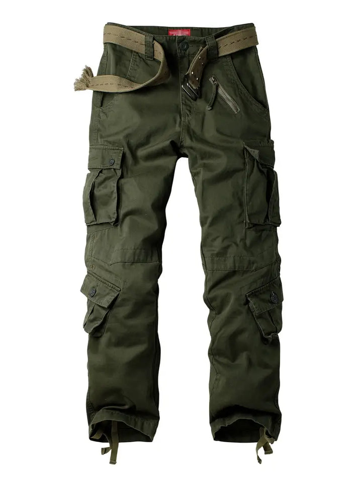Pantaloni Cargo Uomo Cotone Comodi Vestibilità Regolare