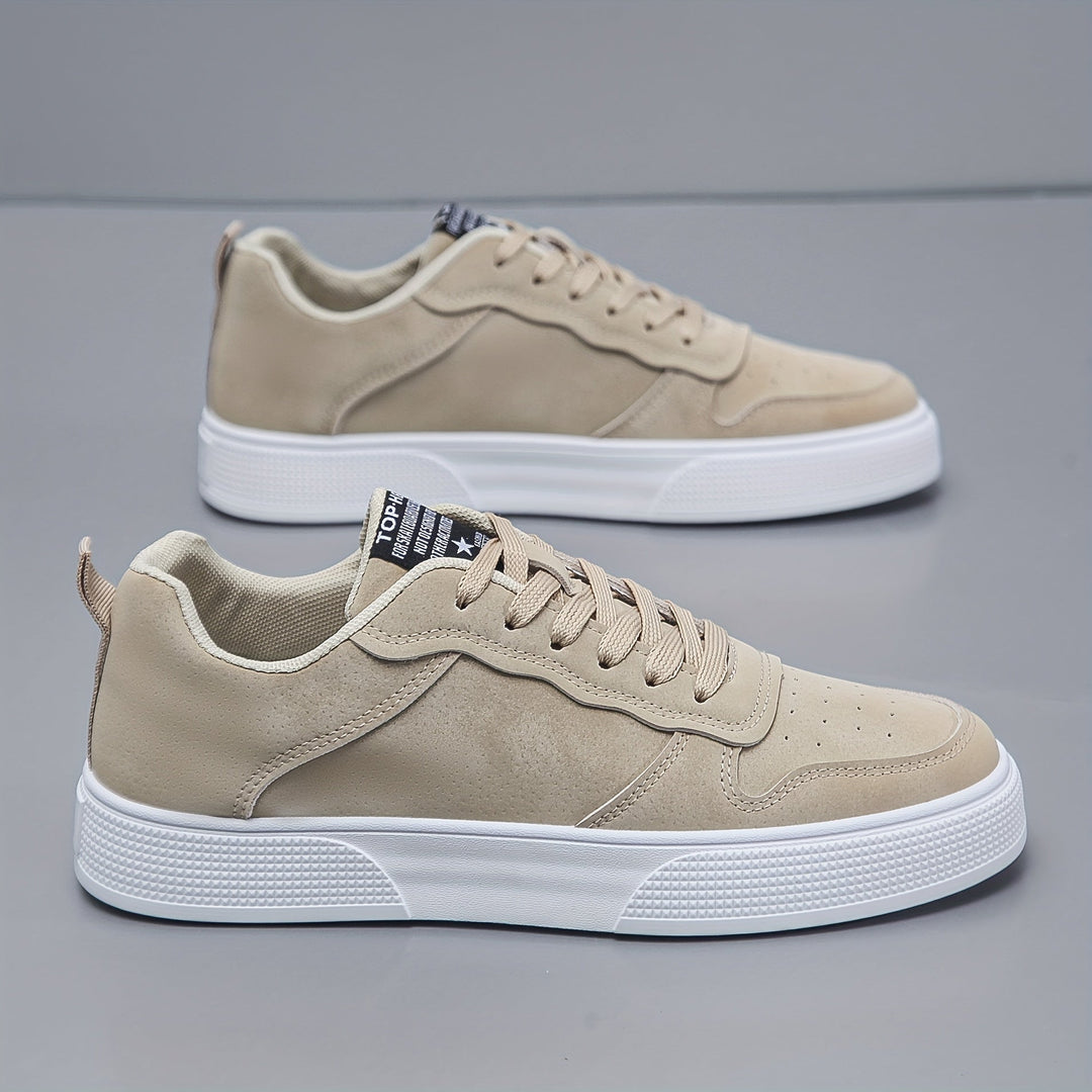 Sneakers Uomo Basse Tessuto Tinta Unita