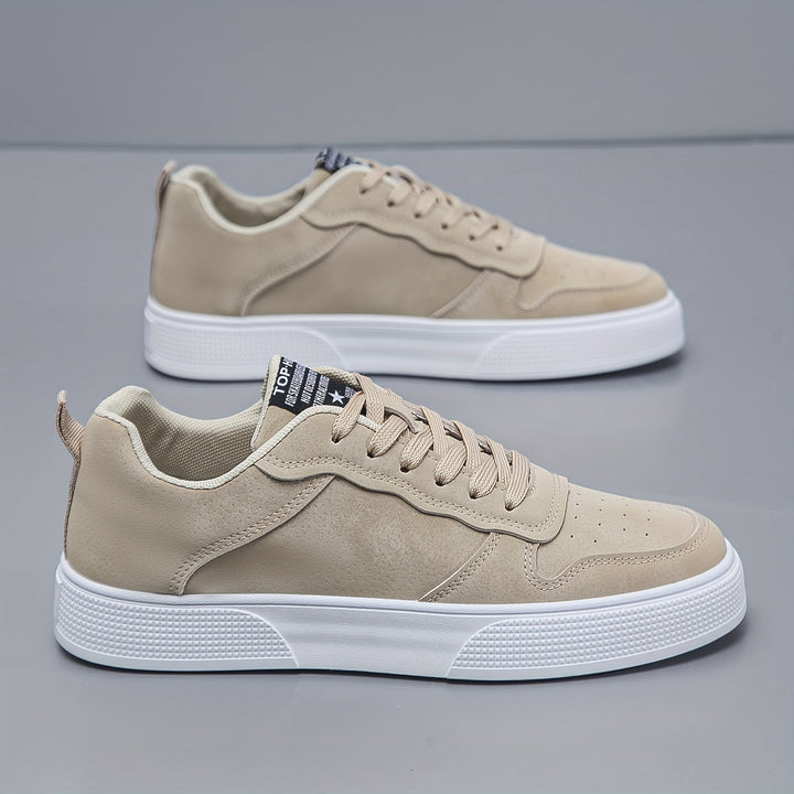 Sneakers Uomo Basse Tessuto Tinta Unita