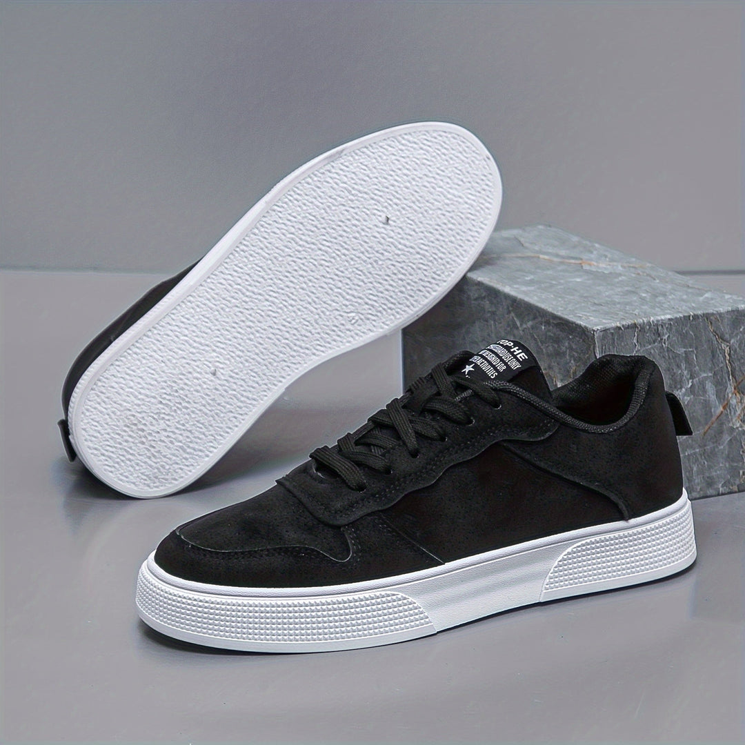 Sneakers Uomo Basse Tessuto Tinta Unita