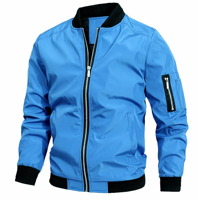 Bomber Uomo Elegante Vestibilità Regolare