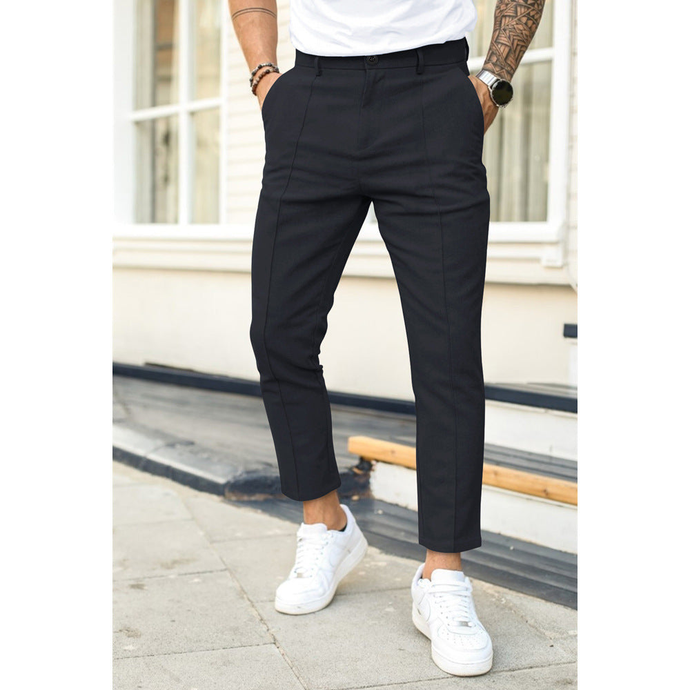 Pantaloni Uomo Eleganti Modern Fit Traspiranti Comfort