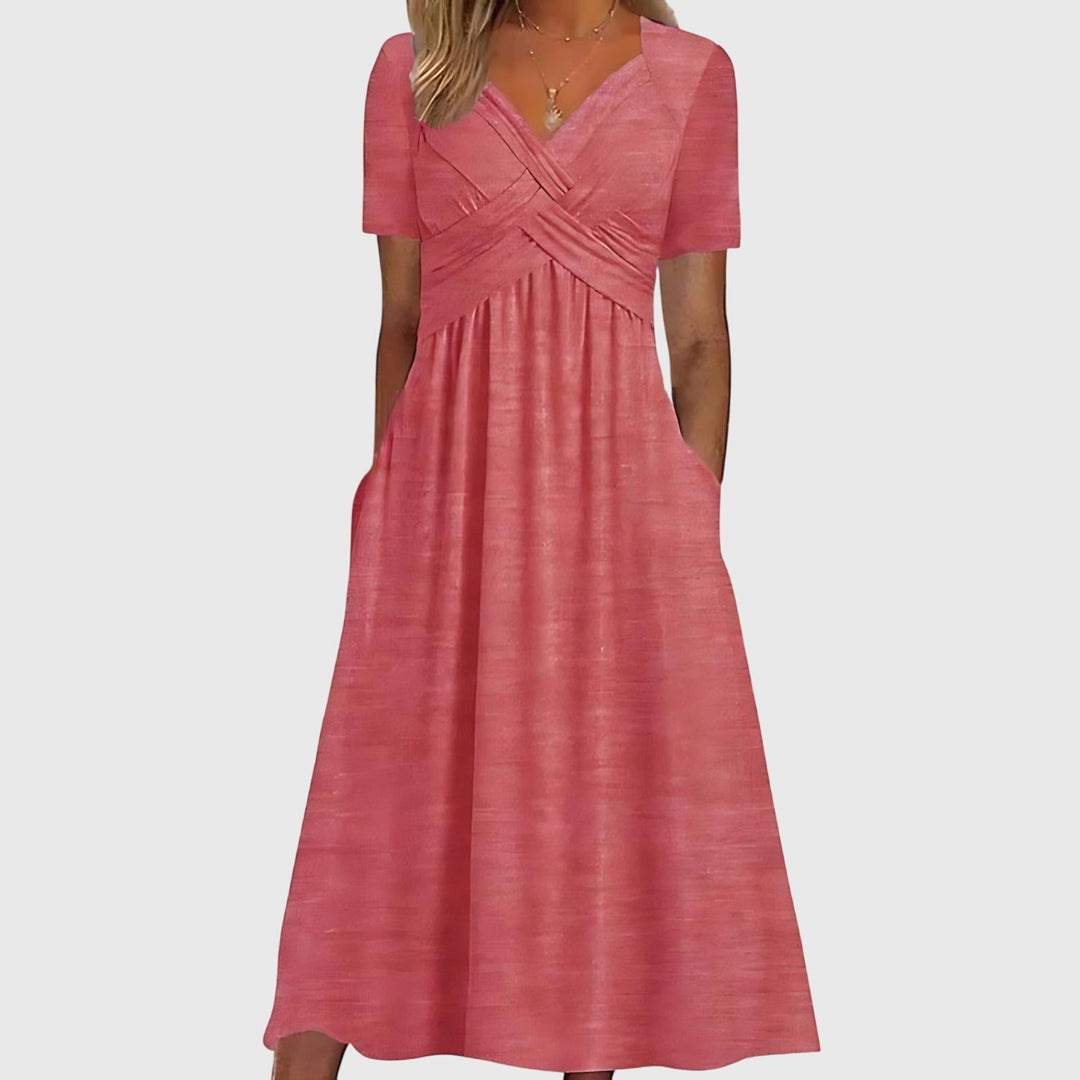 Abito Midi Donna Modellante Controllo Addome Slim Fit