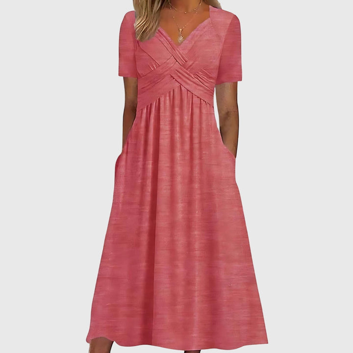 Abito Midi Donna Modellante Controllo Addome Slim Fit