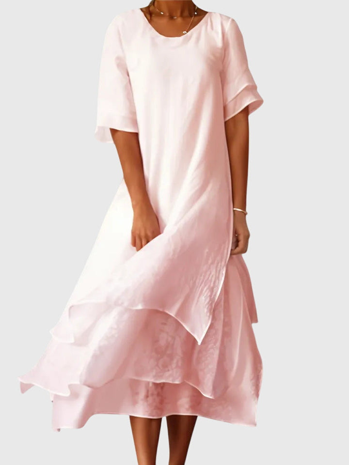 Abito Donna Elegante Vestibilità Delicata Stile Primaverile - Vesarelli