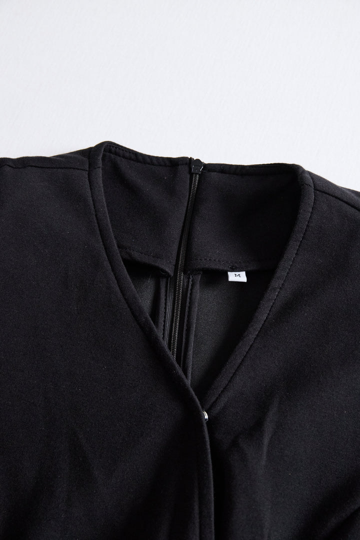 Abito Midi Donna con Spacco e Bottoni Slim - Vesarelli