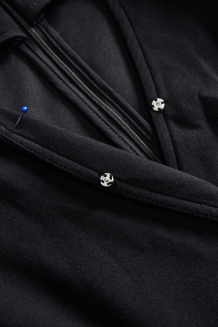 Abito Midi Donna con Spacco e Bottoni Slim - Vesarelli