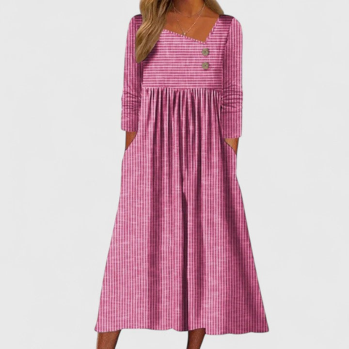 Abito Midi Donna Elegante Vestibilità Curata Classico - Vesarelli