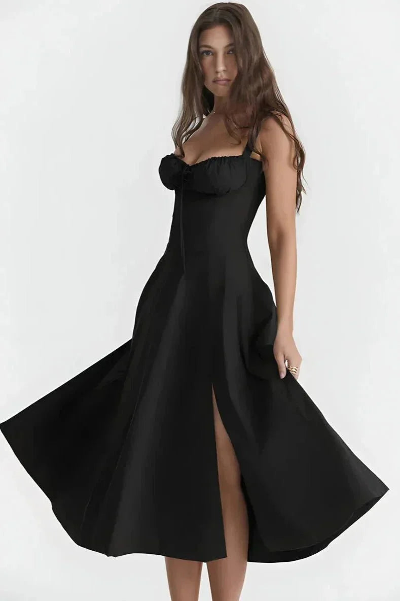 Abito Midi Donna Estivo Svasato Leggero - Vesarelli