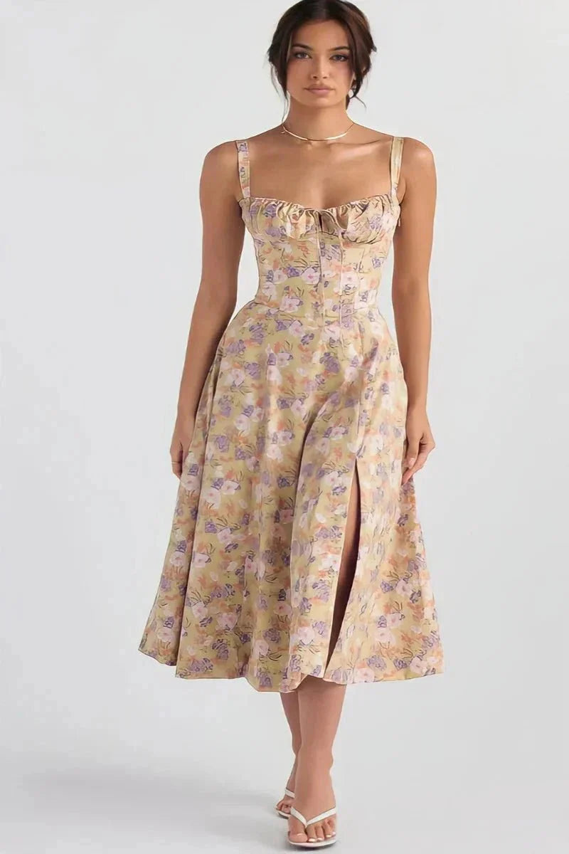 Abito Midi Donna Estivo Svasato Leggero - Vesarelli