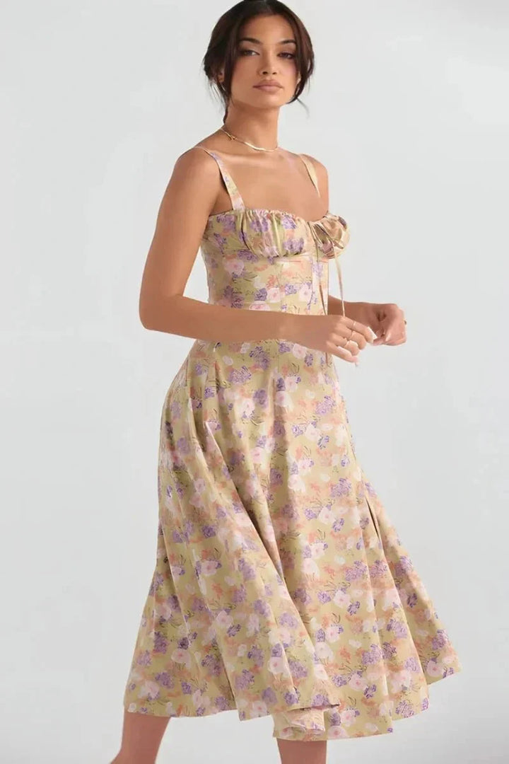 Abito Midi Donna Estivo Svasato Leggero - Vesarelli