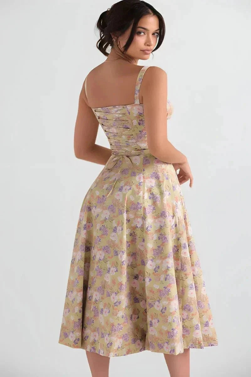 Abito Midi Donna Estivo Svasato Leggero - Vesarelli