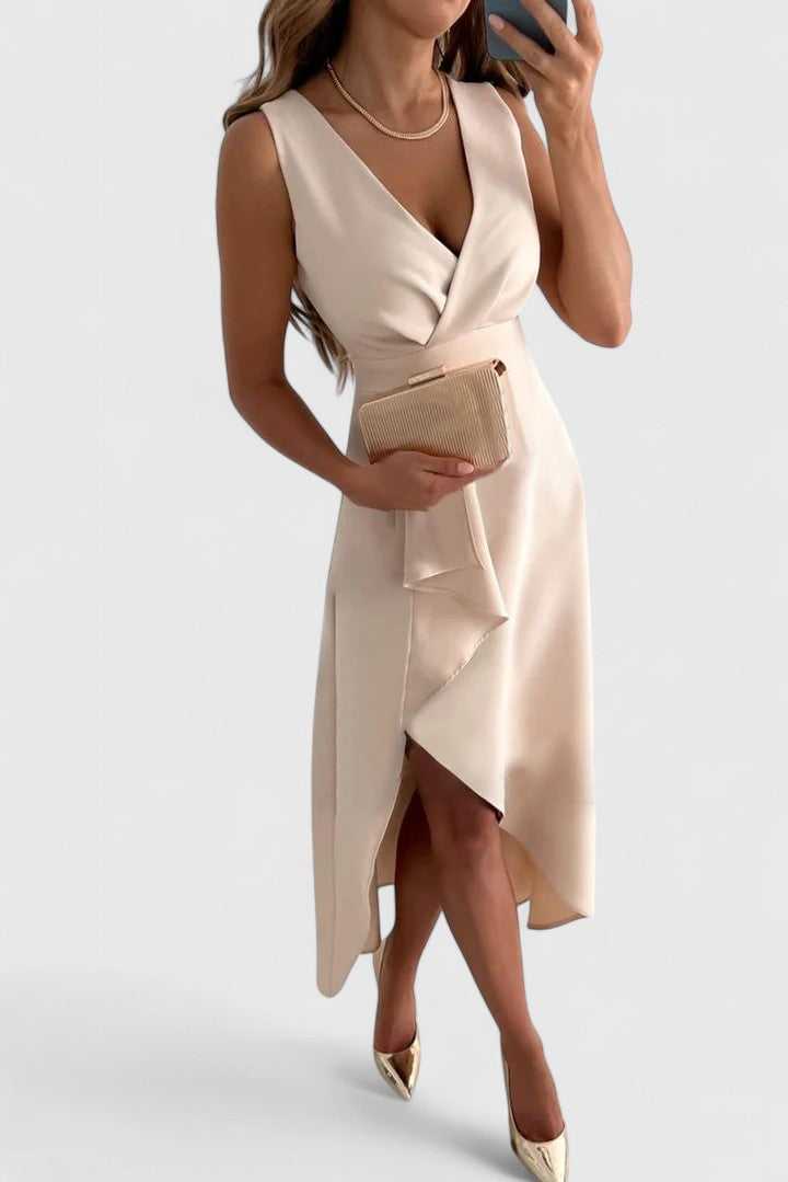 Abito Elegante Donna Dettaglio Curato Comfort Morbido