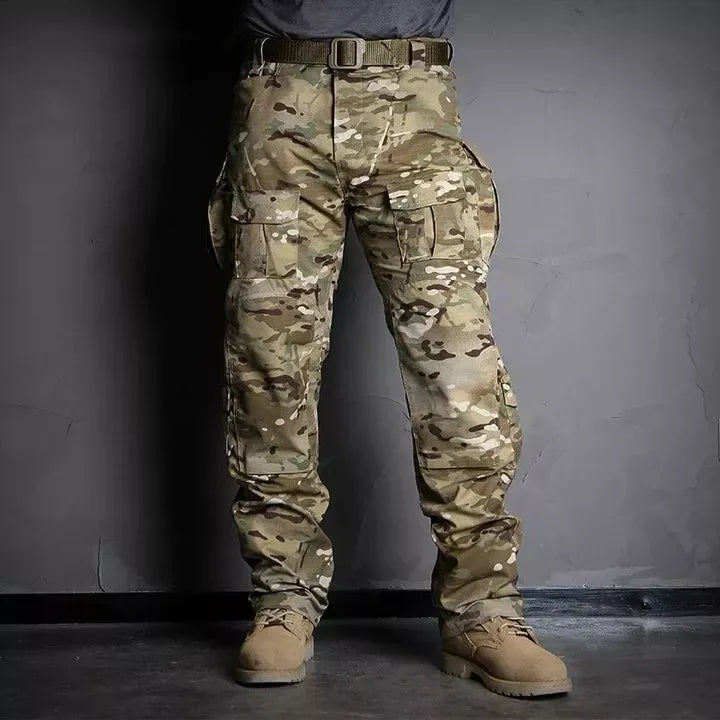 Pantaloni Cargo Uomo Tessuto Resistente Vestibilità Regular - Vesarelli