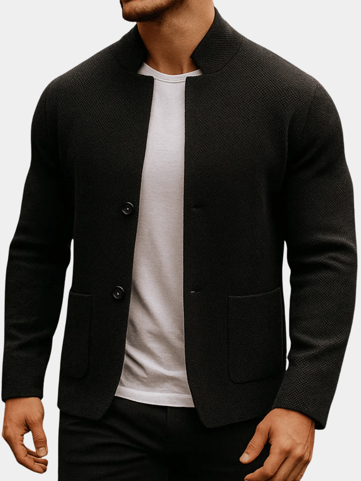 Gilet Uomo in Maglia Texturizzata Vestibilità Comoda - Vesarelli