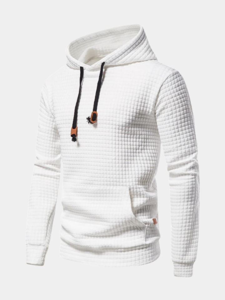 Felpa Uomo Waffle con Cappuccio Vestibilità Comfort - Vesarelli