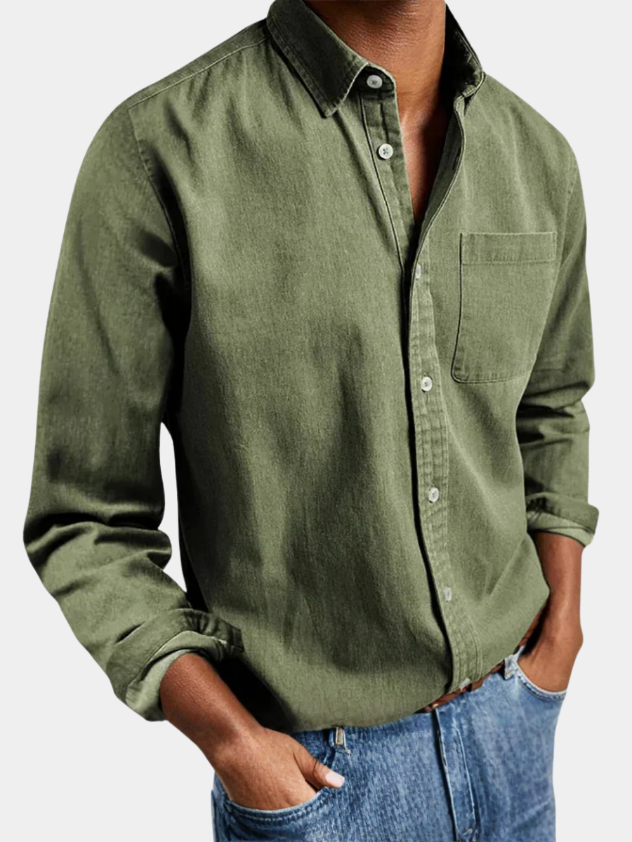 Camicia Uomo Artigianale Traspirante Stile Elegante - Vesarelli