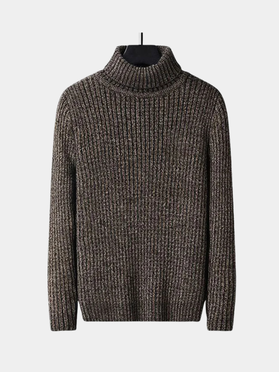 Maglione Uomo Collo Alto Maglia Calda Slim Fit - Vesarelli