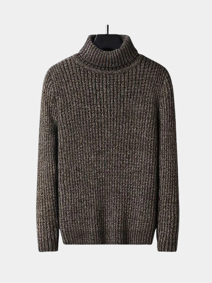 Maglione Uomo Collo Alto Maglia Calda Slim Fit - Vesarelli
