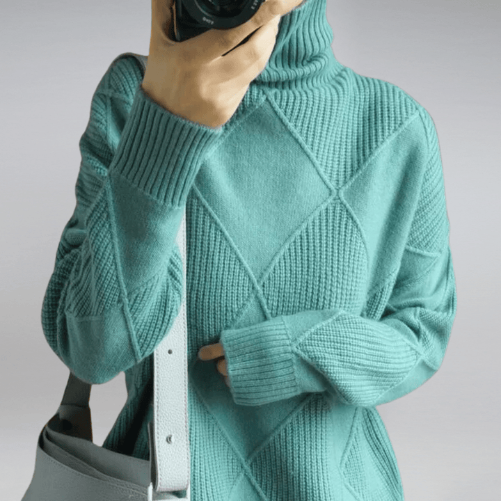 Maglione Donna Dolcevita Morbido Classico