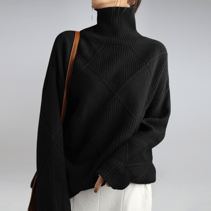 Maglione Donna Dolcevita Morbido Classico