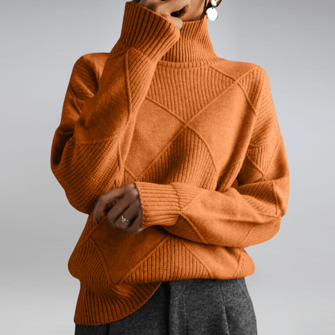 Maglione Donna Dolcevita Morbido Classico