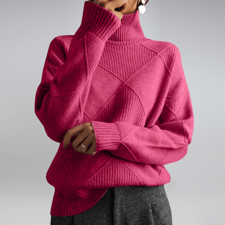 Maglione Donna Dolcevita Morbido Classico
