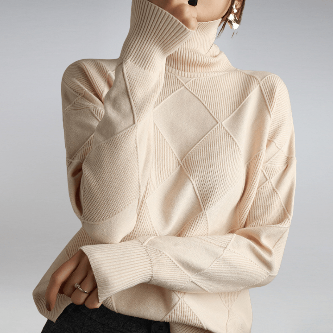 Maglione Donna Dolcevita Morbido Classico
