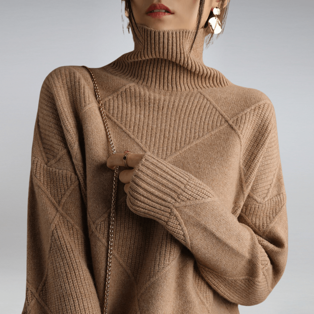 Maglione Donna Dolcevita Morbido Classico - Vesarelli