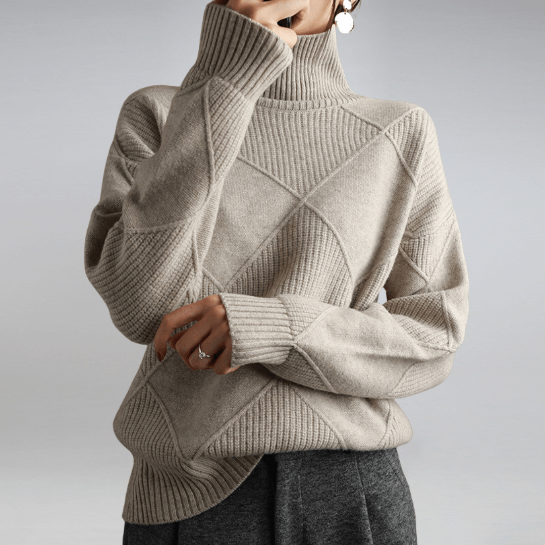 Maglione Donna Dolcevita Morbido Classico