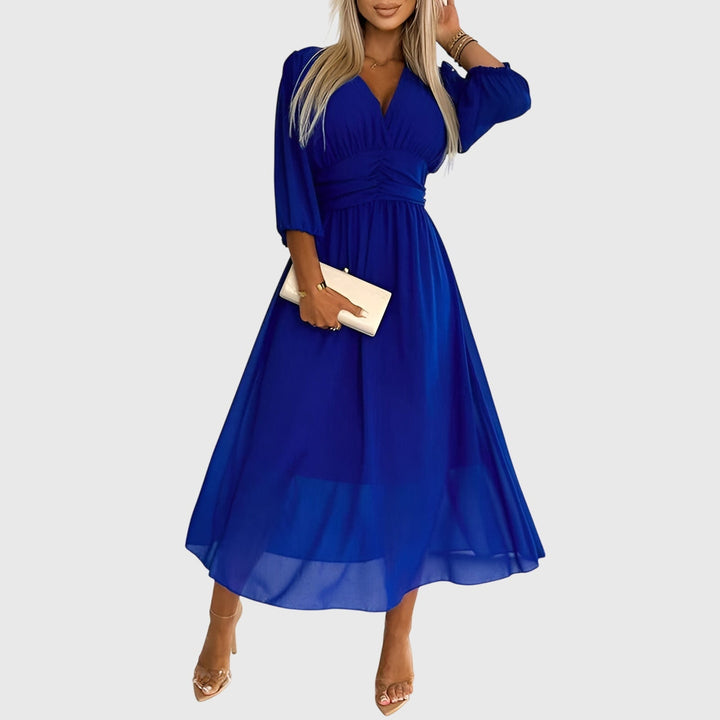 Abito Donna in Chiffon Leggero Scollo Morbido - Vesarelli