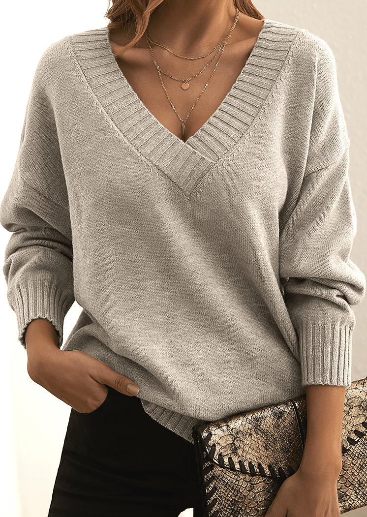 Maglione Donna Morbido Scollo Girocollo Classico