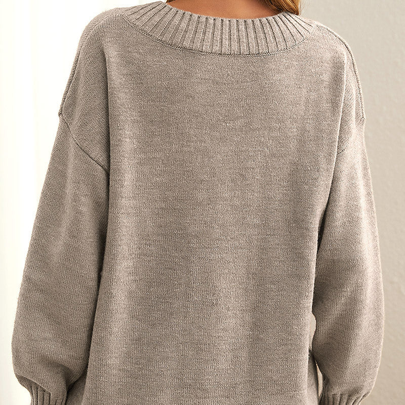 Maglione Donna Morbido Scollo Girocollo Classico