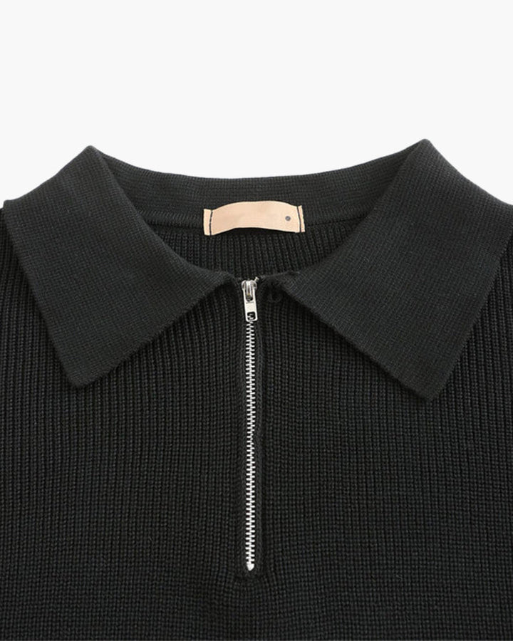 Maglione Uomo Mezza Zip Lana Morbido Classico