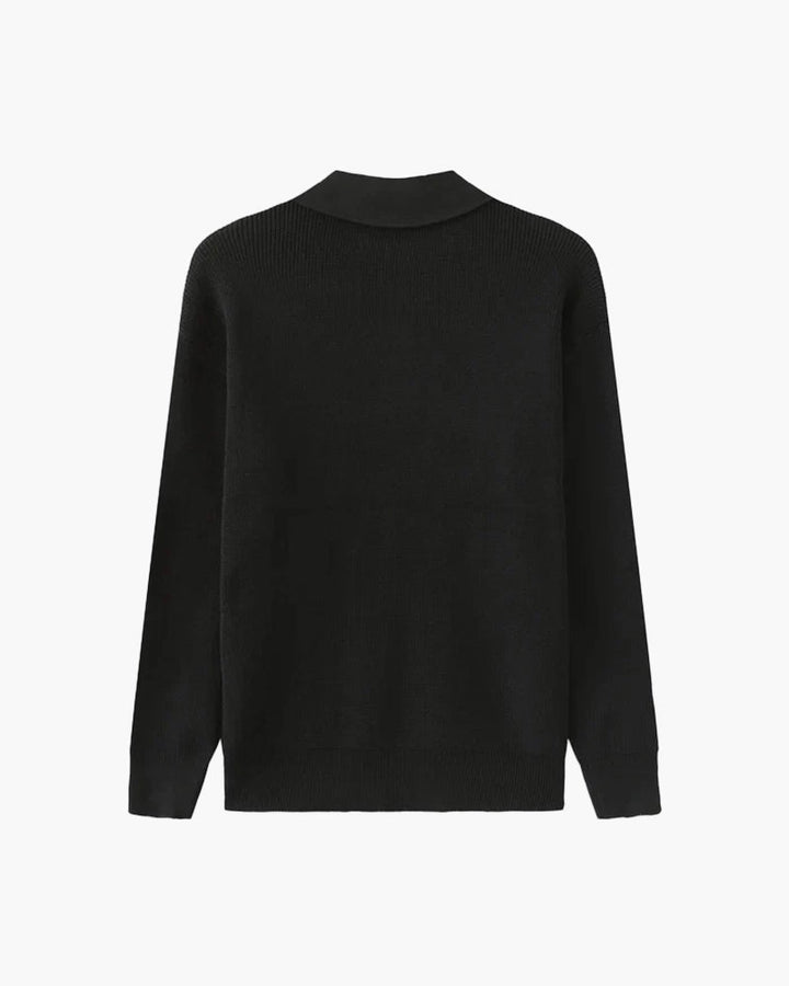 Maglione Uomo Mezza Zip Lana Morbido Classico