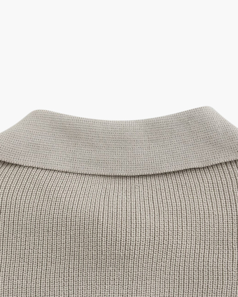 Maglione Uomo Mezza Zip Lana Morbido Classico