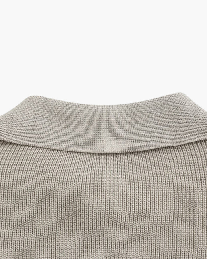 Maglione Uomo Mezza Zip Lana Morbido Classico
