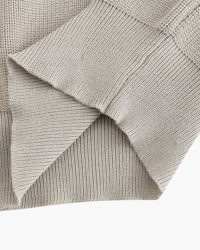 Maglione Uomo Mezza Zip Lana Morbido Classico