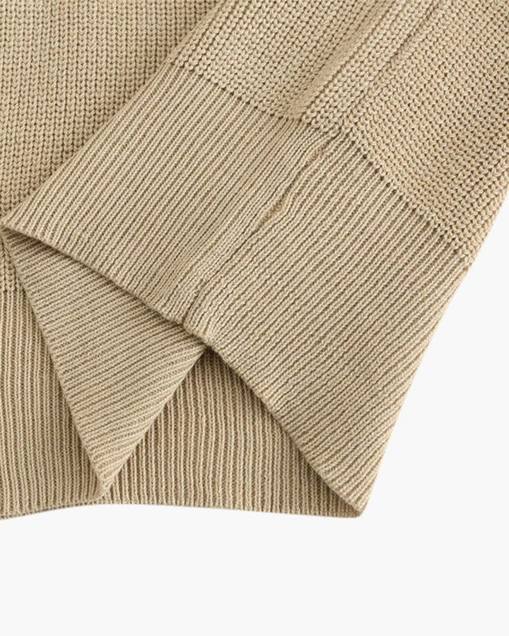 Maglione Uomo Mezza Zip Lana Morbido Classico