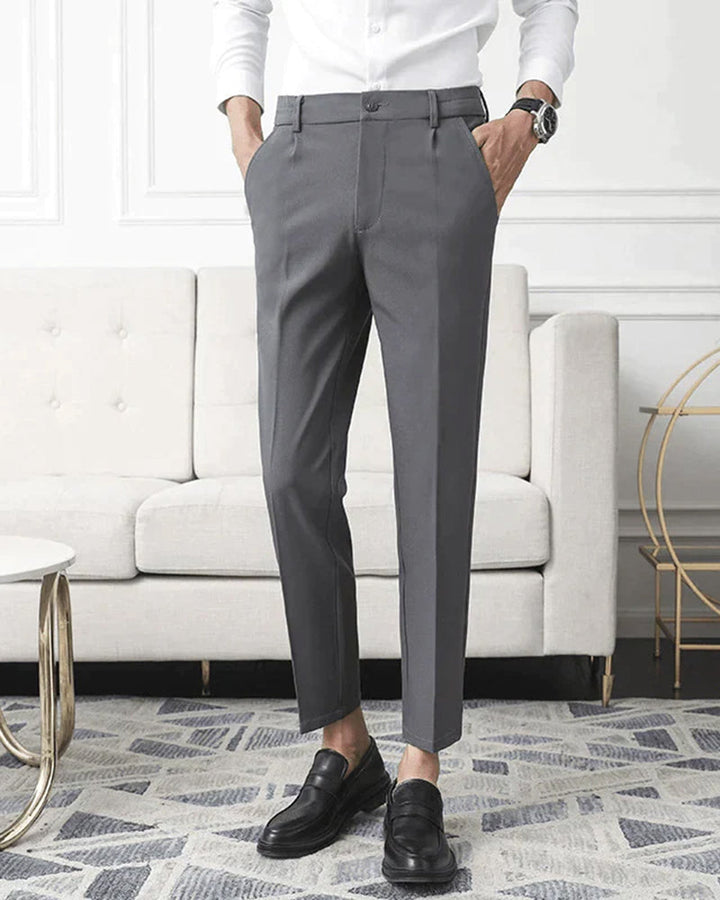 Pantaloni Uomo Stretch Eleganti Comfort Quotidiano Vestibilità Moderna
