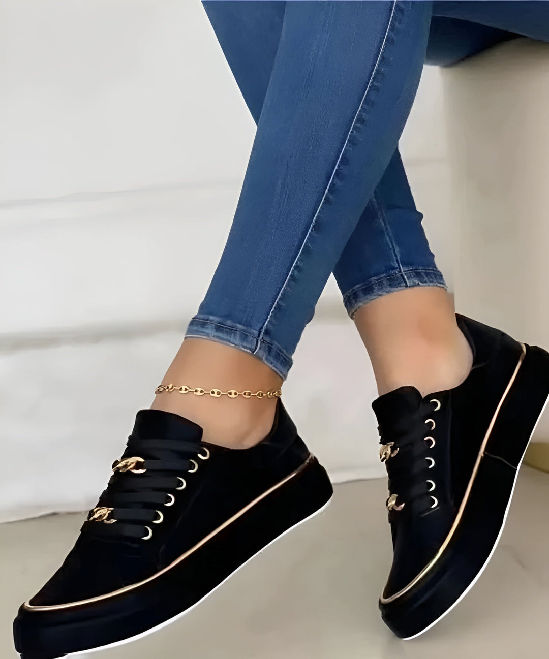 Sneaker Ortopedica Uomo Catena Decorativa Design Ergonomico