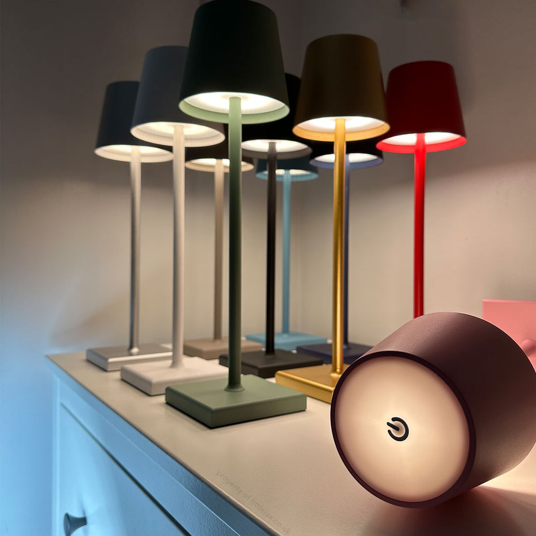 Lampada da Tavolo LED Ricaricabile Senza Fili Design Minimalista