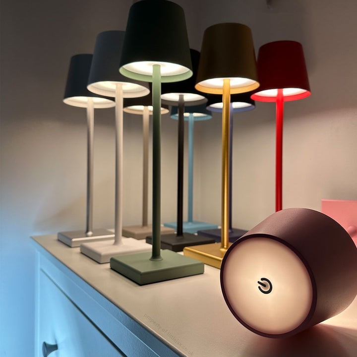 Lampada da Tavolo LED Ricaricabile Senza Fili Design Minimalista