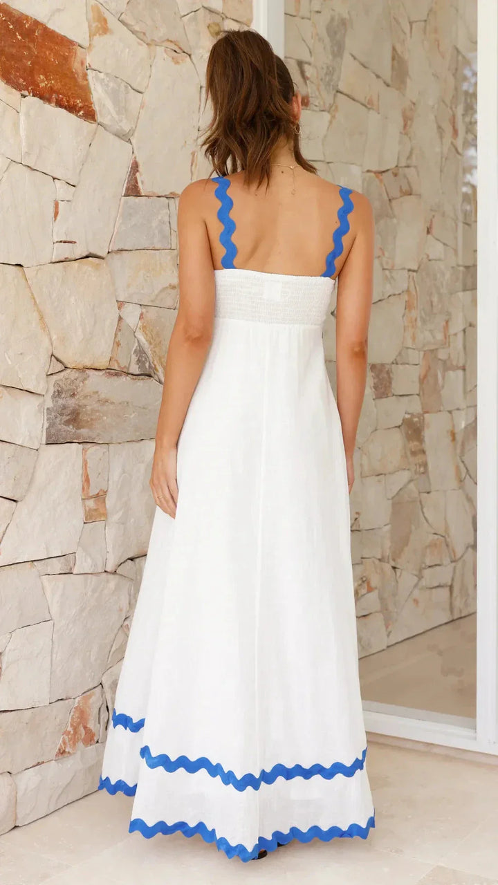 Abito Lungo Donna Tessuto Leggero Vestibilità Elegante - Vesarelli