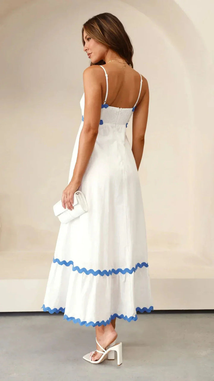 Abito Lungo Donna Tessuto Leggero Vestibilità Elegante - Vesarelli