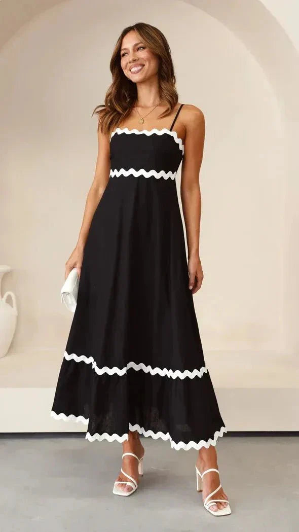 Abito Lungo Donna Tessuto Leggero Vestibilità Elegante - Vesarelli