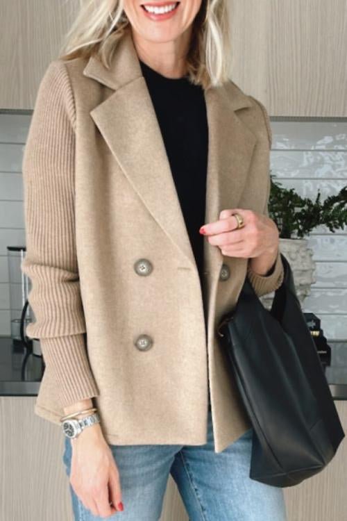 Blazer Donna Elegante Maniche a Rete Slim Fit