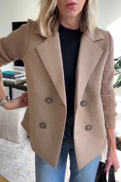 Blazer Donna Elegante Maniche a Rete Slim Fit - Vesarelli