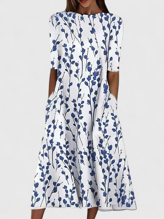 Abito Midi Donna Taglio Elegante Vestibilità Curata - Vesarelli